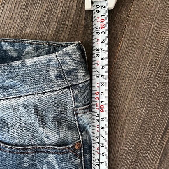 Chicos So slimming girlfriend crop 14P denim leaf pattern - Picture 4 of 12